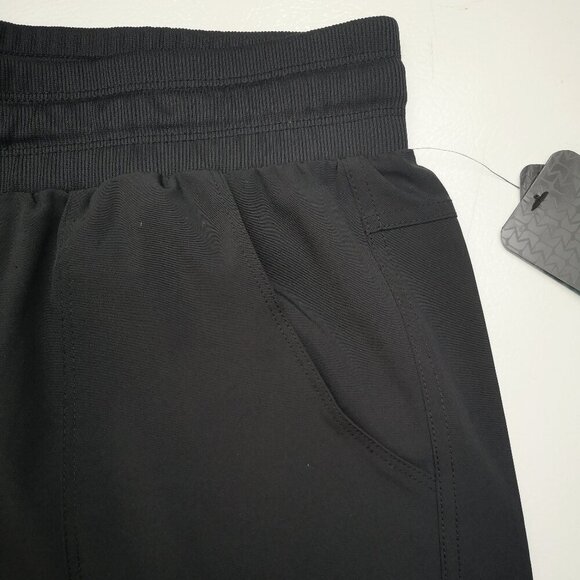 NWT Reebok Ladies Size Large Black Elastic & Tie Waist Active Capris - Picture 10 of 13